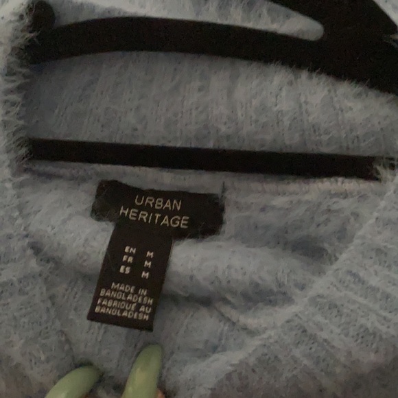 Blue Fuzzy Sweater - Picture 2 of 3